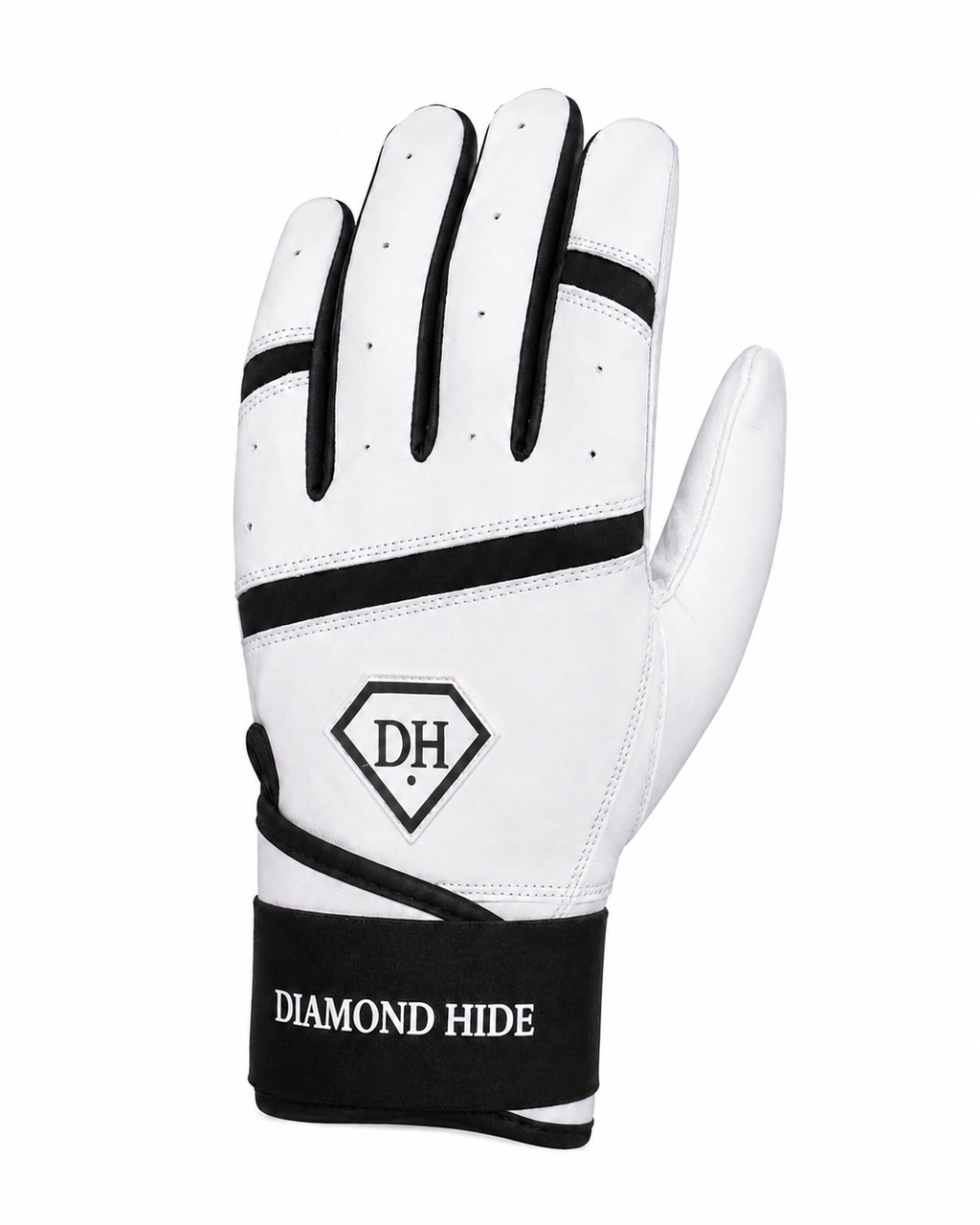 Diamond Hide Long Cuff Goatskin Batting Gloves