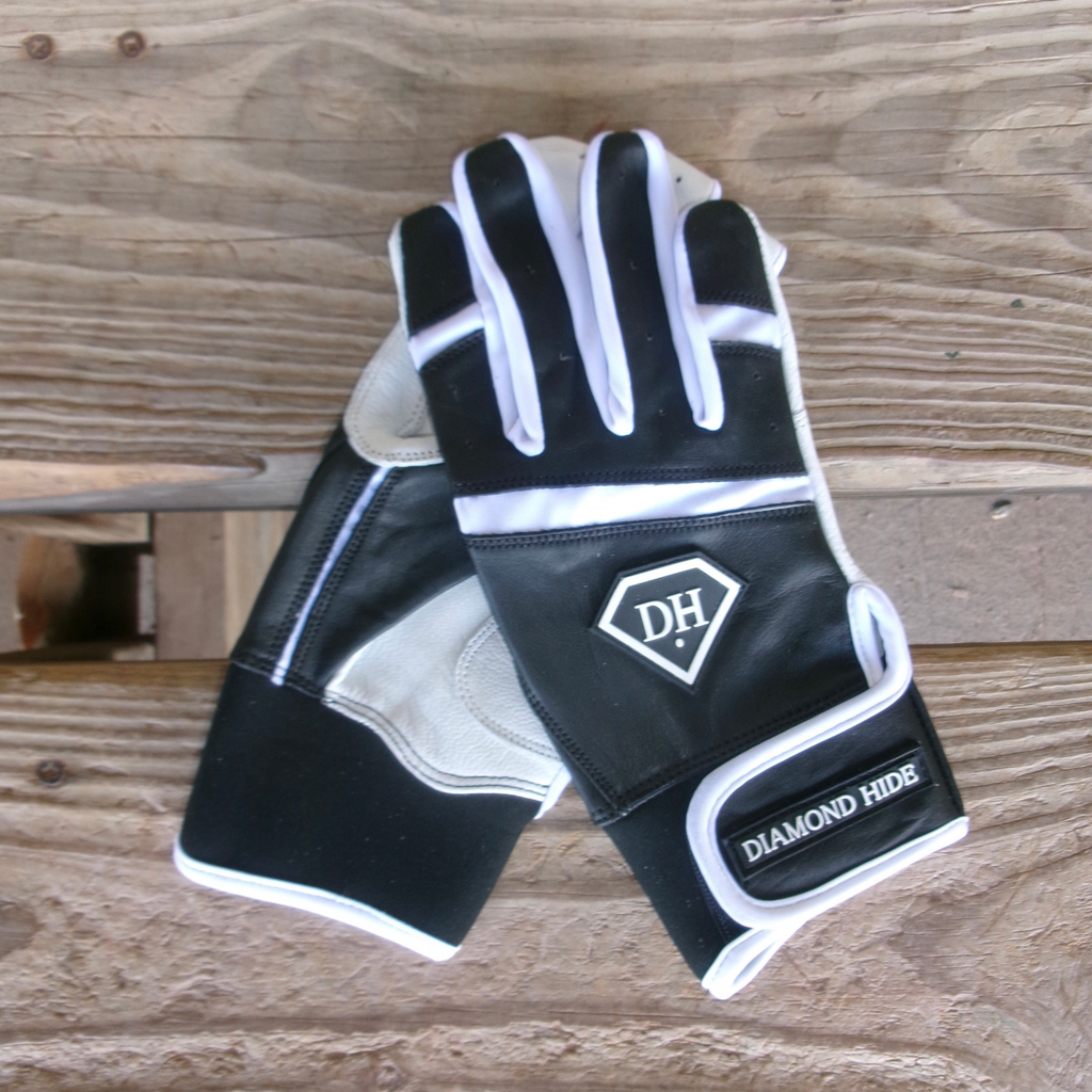 NEW! Diamond Hide Short Cuff Goatskin Batting Glove