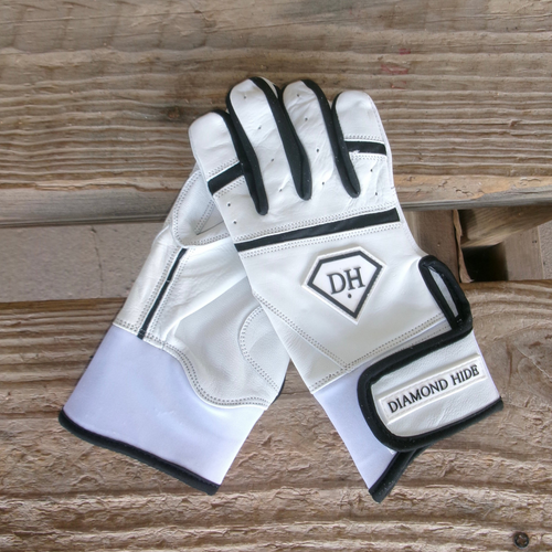 NEW! Diamond Hide Short Cuff Goatskin Batting Glove